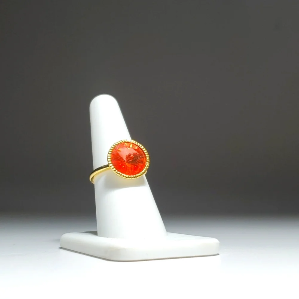 Ted Baker Rada Coral Crystal Rivoli Ring